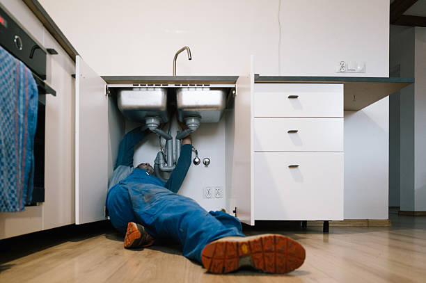 Professional Drain Cleaning technician working in Greenbush, MA